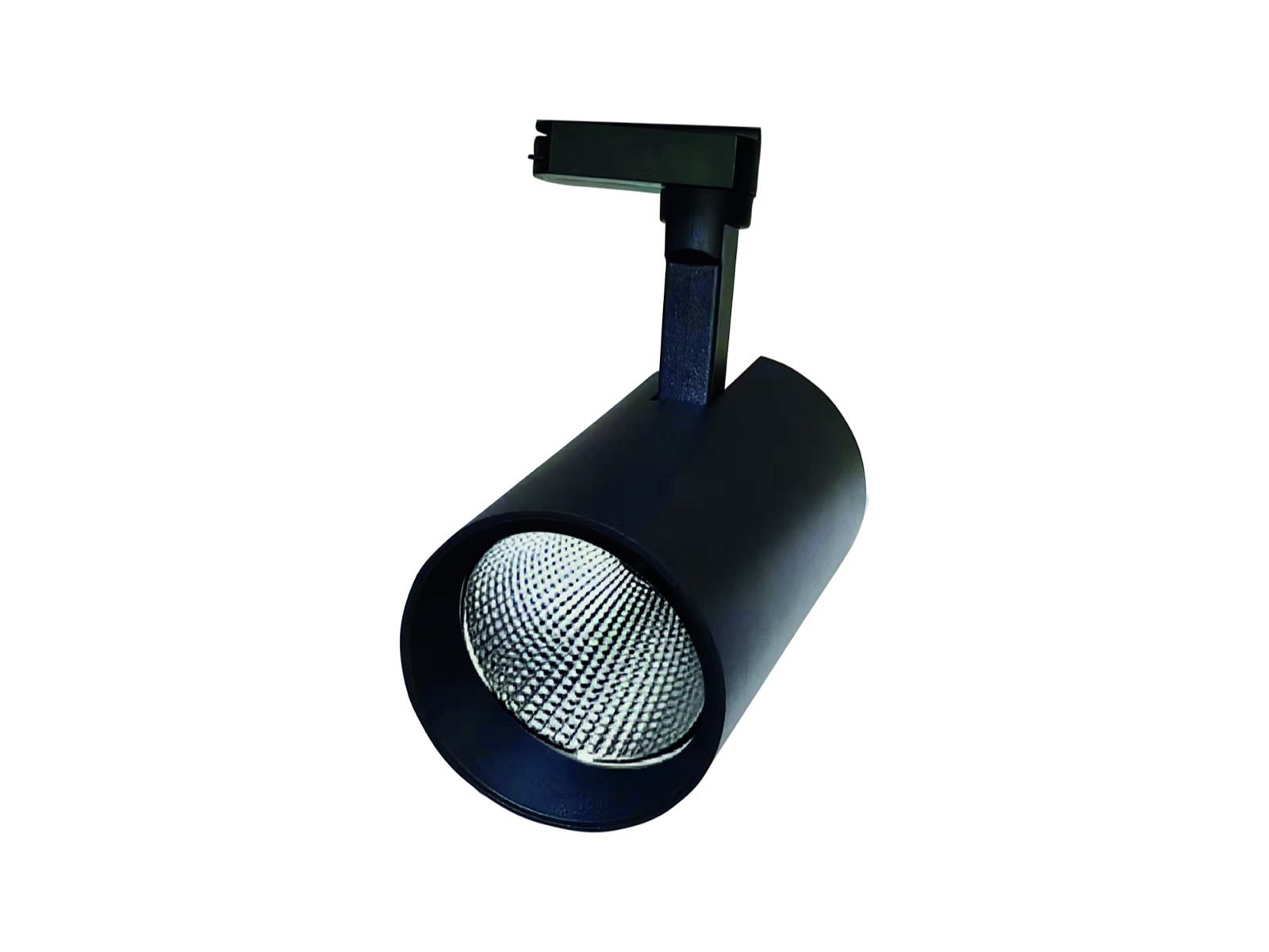 Cuerpo Track Light negro para lámpara PAR30 sobre fondo claro